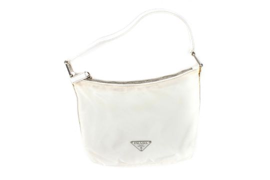 prada white nylon bag