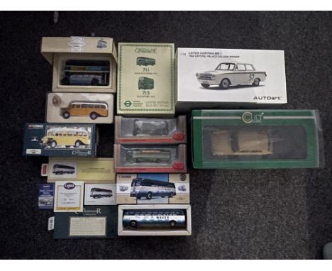 Collection of Boxed Vehicle Models to include Cult Scale Models, Corgi, Exclusive First Editions, Autoart, and others. 
No fu