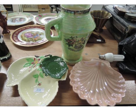 A Carltonware leaf dish, a Royal Bradwell Astoria jug etc