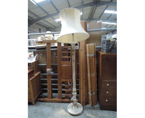 A French style cream standard lamp