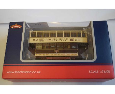 Bachmann Branch Line tramcar 70 'Birkenhead Corporation Tramways' (boxed)