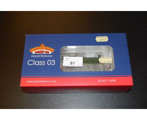 Bachmann Model Railways 00 gauge class 03 Diesel shunter, boxed