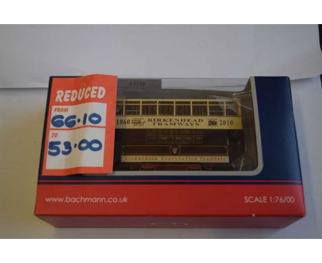 Bachmann Branch Line tramcar 70 'Birkenhead Corporation Tramways' (boxed)