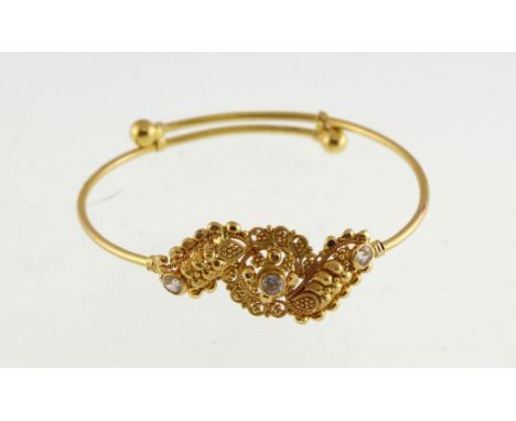 POLICE > A childs bangle marked 22k, approx 6gms  [NO RESERVE] [VAT ON HAMMER PRICE]