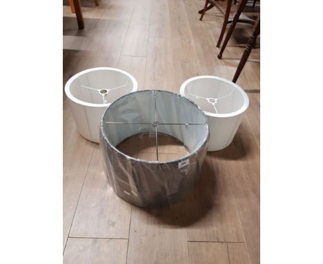 THREE MODERN LIGHT SHADES
