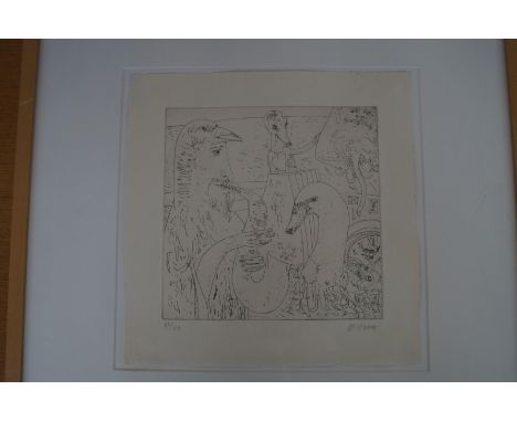 Limited edition print, signed Bellany, limited edition 35/48 framed &amp; mounted 