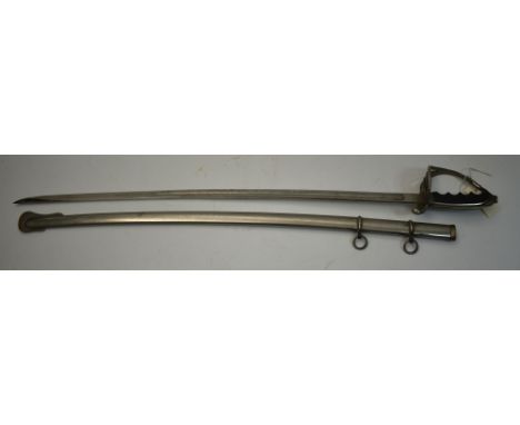 1902 pattern US Army infantry officer's sword, by W.S. Manke &amp; Co, San Francisco, the 76cms curved single edged blade wit