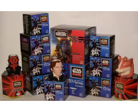 Star Wars Classic Collectors' series figural ceramic mugs; two Collectors' series statuettes; unboxed Star Wars mugs; and rel