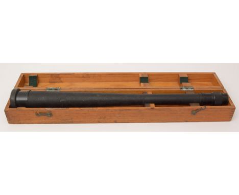 A U.S. Navy BU. ships QM. 16-power 1942 Mk 1 gun sight, by Kollmorgen Optical Corp., 79cms long, in fitted wooden box.
