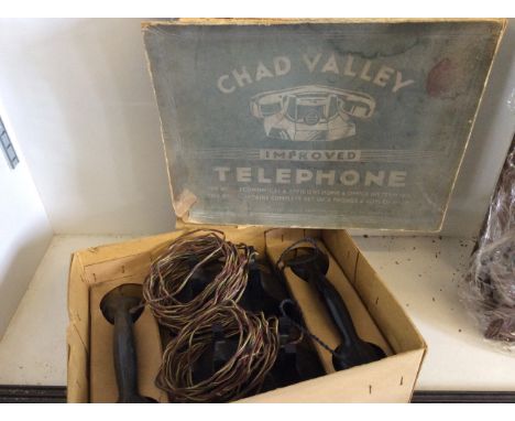 Two Chad Valley telephones.