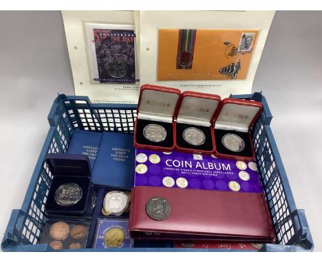 Collection Of GB And World Coins, including GB pre-1947 silver, 'Australia Remembers' Sir Edward Dunlop coin cover, mixed wor