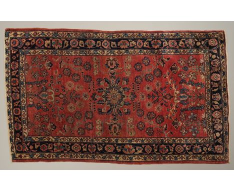 Amerikanischer Sarough, alt, Iran, ca. 1.46 x 0.88 m