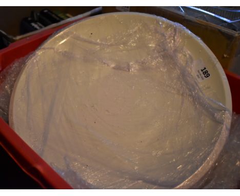 Large white ceramic plates. 14in. Catering/restaurant size (6)