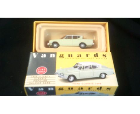 Cars - Vanguards Diecast Motors, scale 1/143 1950's/1960's Ford Classic Popular Saloon 109E, Boxed