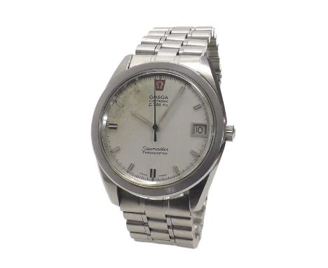 Omega Seamaster Electronic f300Hz Chronometer stainless steel gentleman's bracelet watch, circa 1972, ref. 198.001, the circu