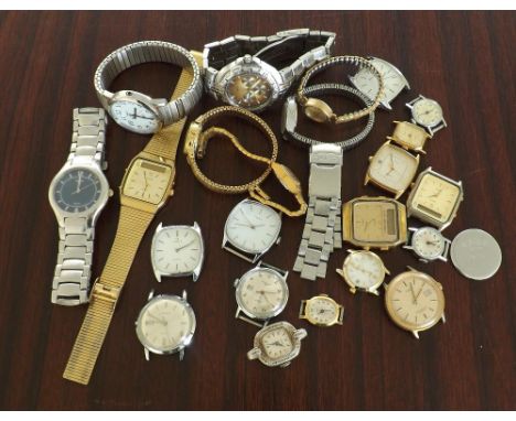 Quantity of assorted Timex wristwatches, quartz and manual