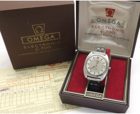 Omega Constellation Electronic f300Hz Chronometer stainless steel gentleman's bracelet watch, circa 1972, ref. 198.002, the c