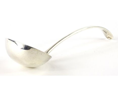 A George V Old English pattern silver ladle, London 1912, engraved with letter C, 7¾oz.