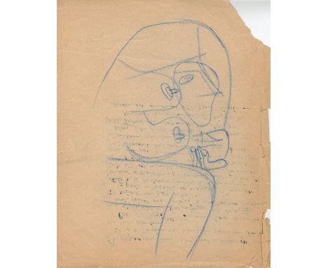 LE CORBUSIER: (1887-1965) Swiss-French Architect, Painter and Urban Planner. A good Autograph Manuscript and sketch by Le Cor