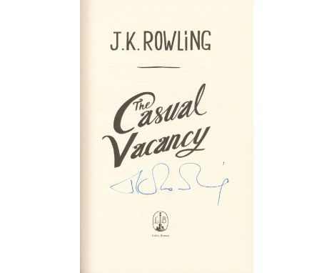 ROWLING J.K.: (1965- ) Joanne Rowling, British Novelist writing under the pen name J.K Rowling. Best known for writing the se