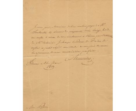 METTERNICH KLEMENS VON: (1773-1859) Austrian Diplomat, Foreign Minister of the Austrian Empire 1809-48 and Chancellor of the 