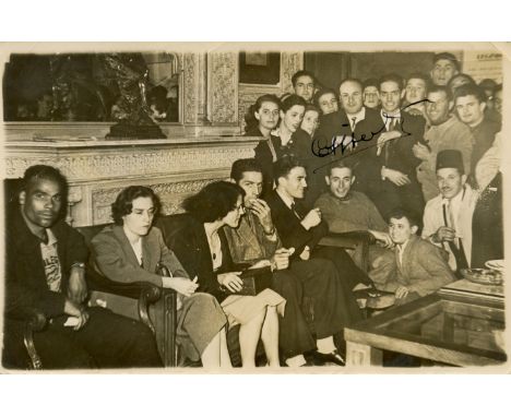 COPPI FAUSTO: (1919-1960) Italian Cyclist, Winner of the Tour de France 1949 & 1952. Vintage signed 7 x 5 photograph, the “Al