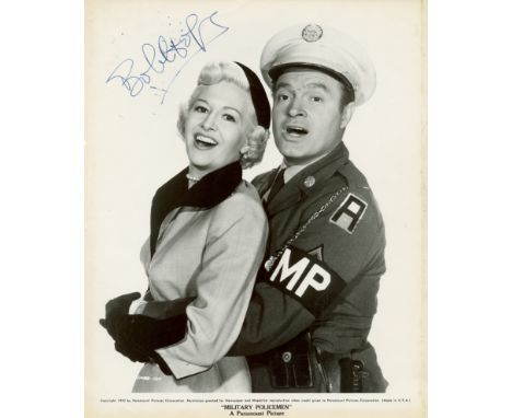 HOPE BOB: (1903-2003) British-born American Actor. Vintage signed 8 x 10 photograph by hope, the promotional Paramount image 
