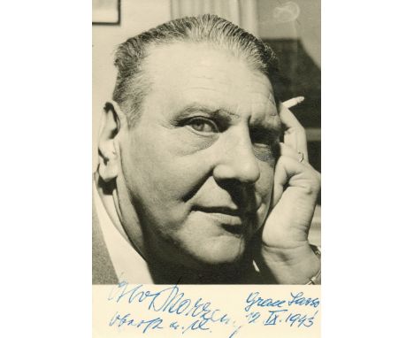 SKORZENY OTTO: (1908-1975) Austrian SS-Standartenführer of World War II. A good signed 4 x 6 photograph, `Otto Skorzeny´, add