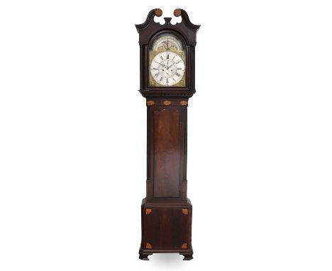 A Good Mahogany Eight Day Striking Longcase Clock, signed Emanuel Burton (Junior) Kendal, circa 1780, the nicely figured case