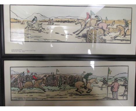 including two later issued Cuala Press coloured racing prints after Jack B Yeats (nos. 3 and 4); 'The Cherub Choir' after Rub