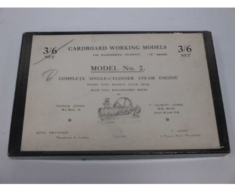 Model No 2 engine cut out cardboard working model X series