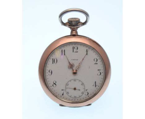 Omega Slim line - Medal winner silver and gold plated open faced pocket watch. Ciraca 1900-1910. Serial Number 4320711. White