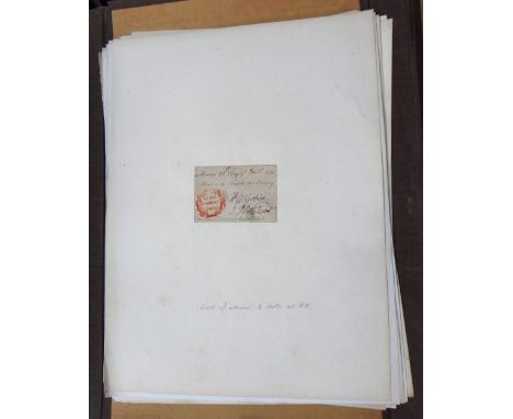 AUTOGRAPH LETTERS - approx. 35, mounted on blank folio leaves, mostly 18th/19th cents., many captioned or named.  *  includes