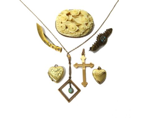 A gold and opal set single stone pendant necklace, mounted with an oval opal at the centre, on a gold neckchain with a boltri