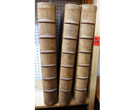 MANNING (Rev. O) & BRAY (Wm.)  The History and Antiquities of the County of Surrey  . . .  First Edition, 3 vols. num. engrav