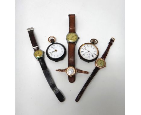 A gun metal cased, keyless wind, openfaced travelling alarm watch, detailed ENERGIE, a gentleman's gun metal cased, keyless w