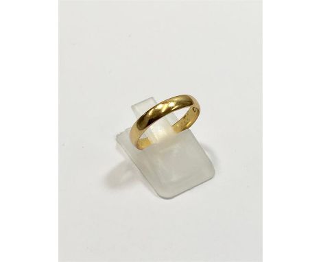 Victorian 22ct Gold Wedding Ring early Victorian Gold Hallmark weight 3g
