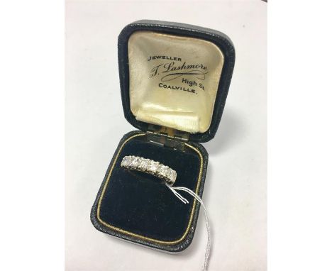 18ct gold 5 Stone Diamond Ring hallmarked 750 has 1.00 ct Diamonds weight of ring 4.1g