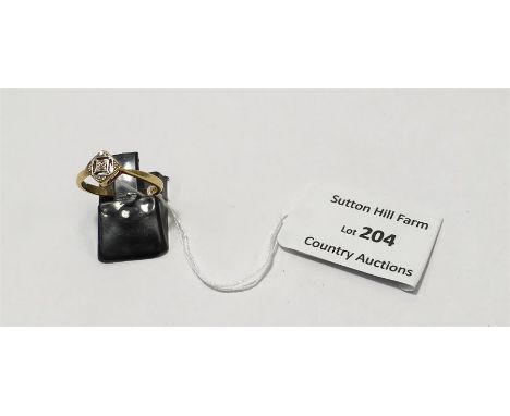 18ct Art Deco Diamond Ring weight 2.3g