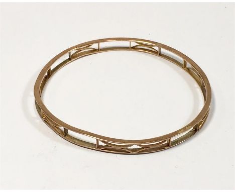Vintage 9ct Gold Bangle 10.2 g