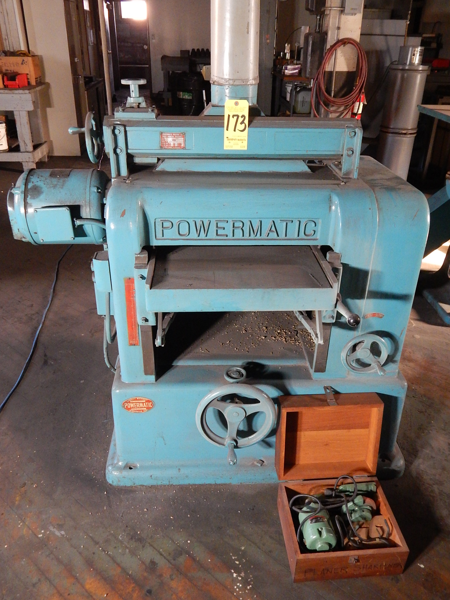 Powermatic Model 221, 20 Inch Wood Planer, s/n 85703, with Blade