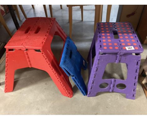 3 collapsible step stools Collection only