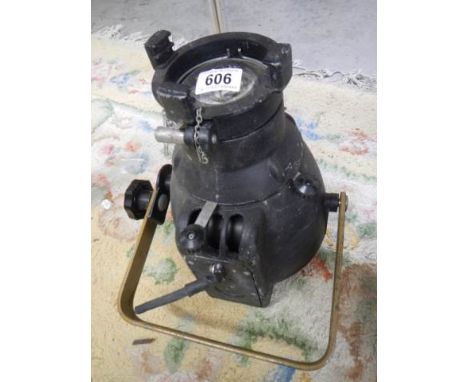 A vintage 'Strand' electric theatre spot light.