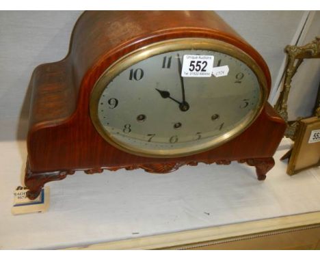 A vintage mantel clock.