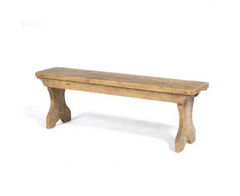 A PINE BENCH 145cm wide x 30.5cm deep x 47cm high