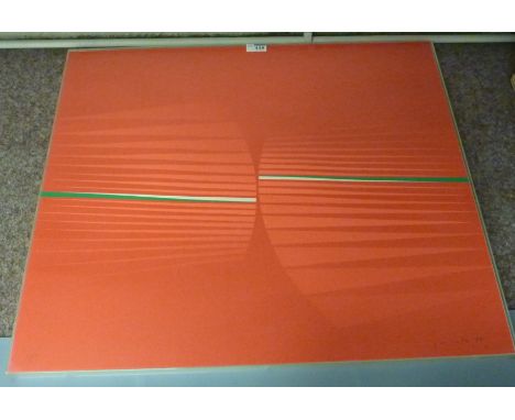 Untitled, 1960's Karl Mann Associates limited edition lithograph signed dated '68 and numbered 18/20, original New York galle