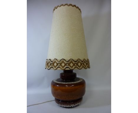 Retro West German Fat Lava UFO floor lamp with original shade H81cm 