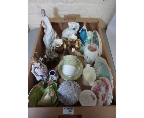 Nao figurine, Coalport figurine, Victorian Staffordshire dog, Royal Albert, Carlton Ware and other named decorative ceramics 