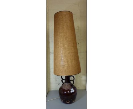 Retro West German Fat Lava UFO floor lamp with original shade H118cm 