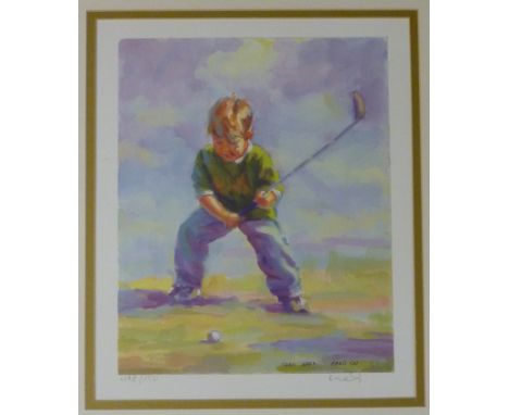 Golf Interest - 'Teed Off', Lucelle Raad limited edition print signed and numbered 498/850 in pencil 29cm x 24cm, and two oth